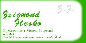 zsigmond flesko business card